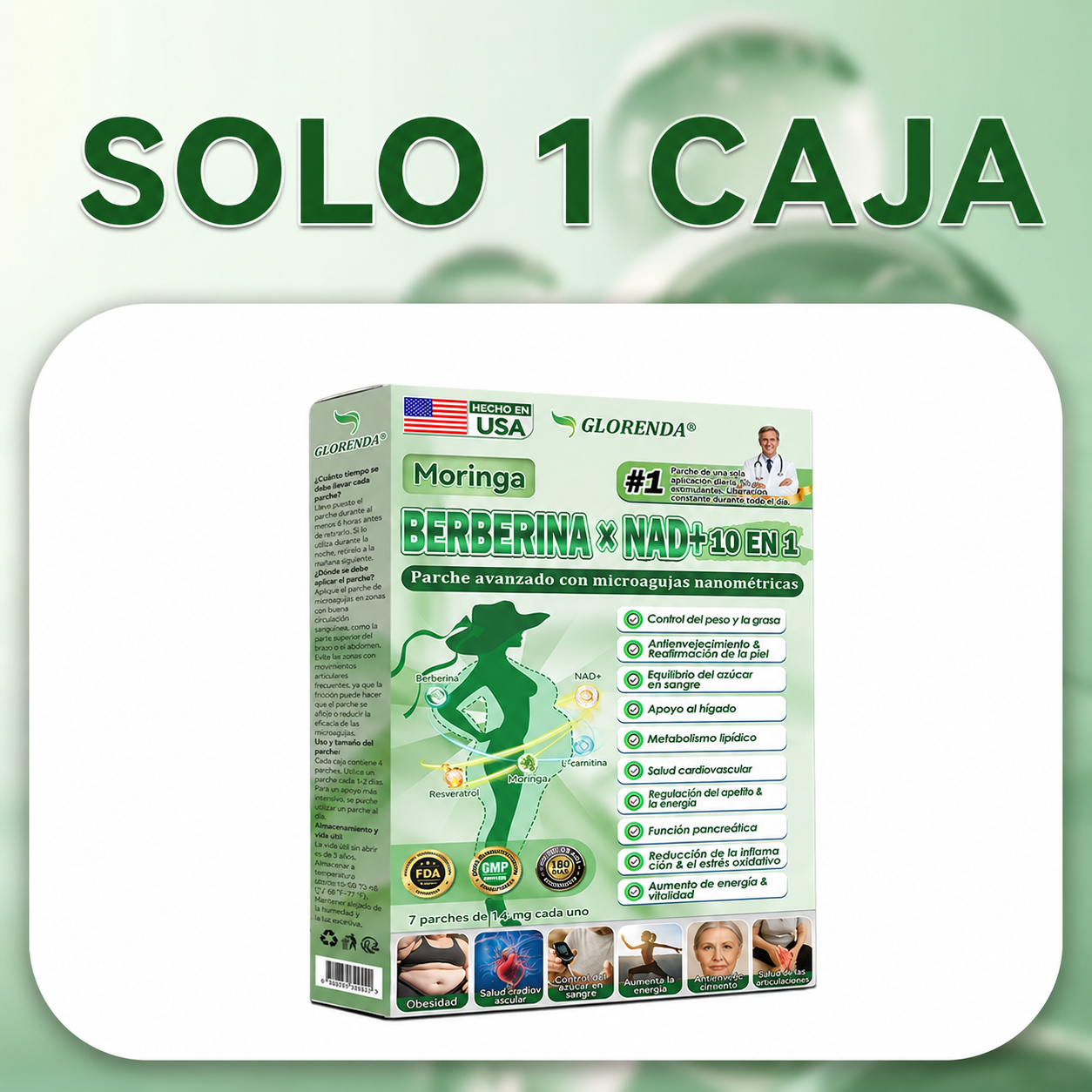 1 caja - Pierde hasta 8 libras.