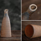 Handmade Classic Brown Table Vase Set