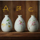 Hand Painted Vintage Floral Mini Vase