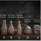 Handmade Classic Brown Table Vase Set